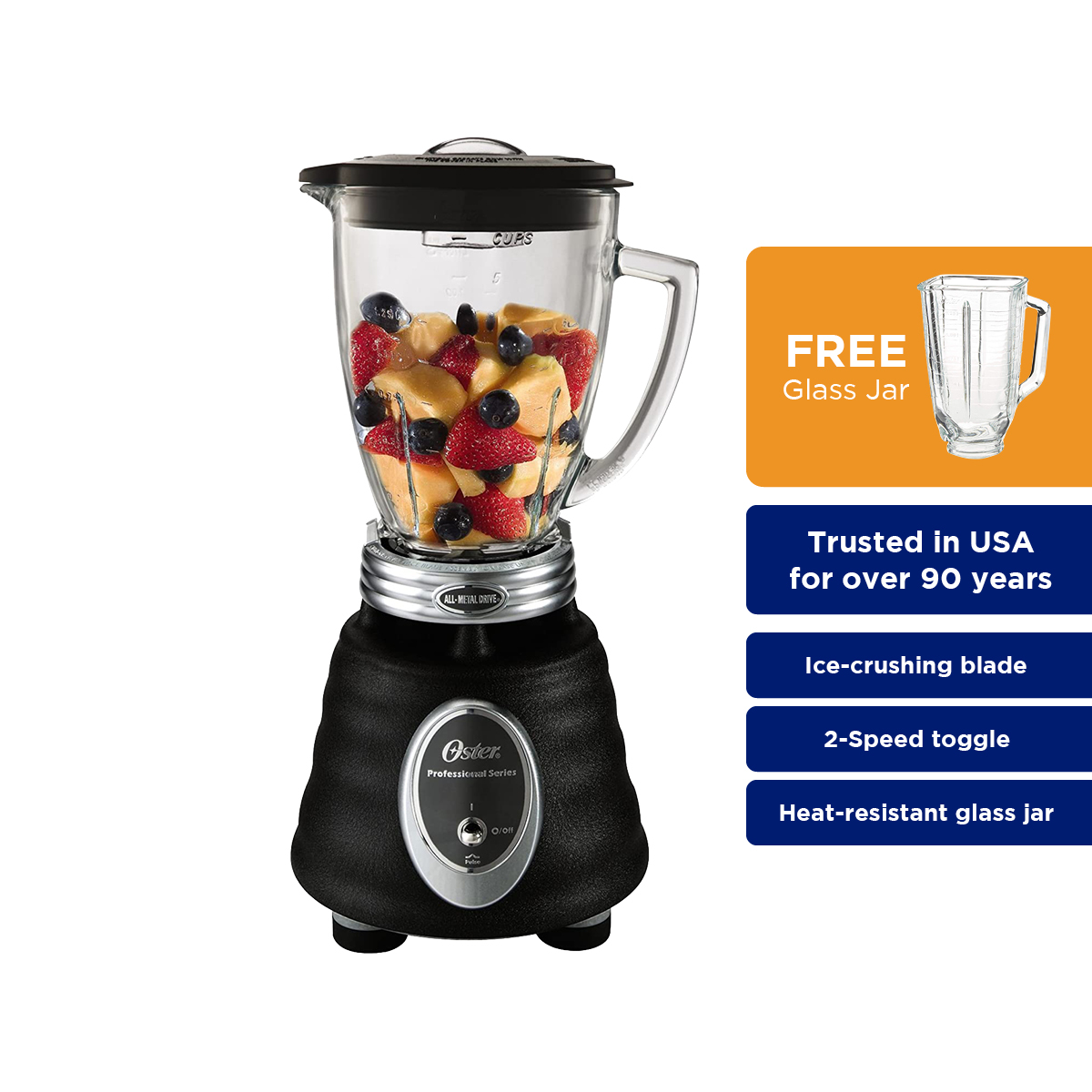 Oster Professional Series Blender with AllMetal Drive™ System, 600